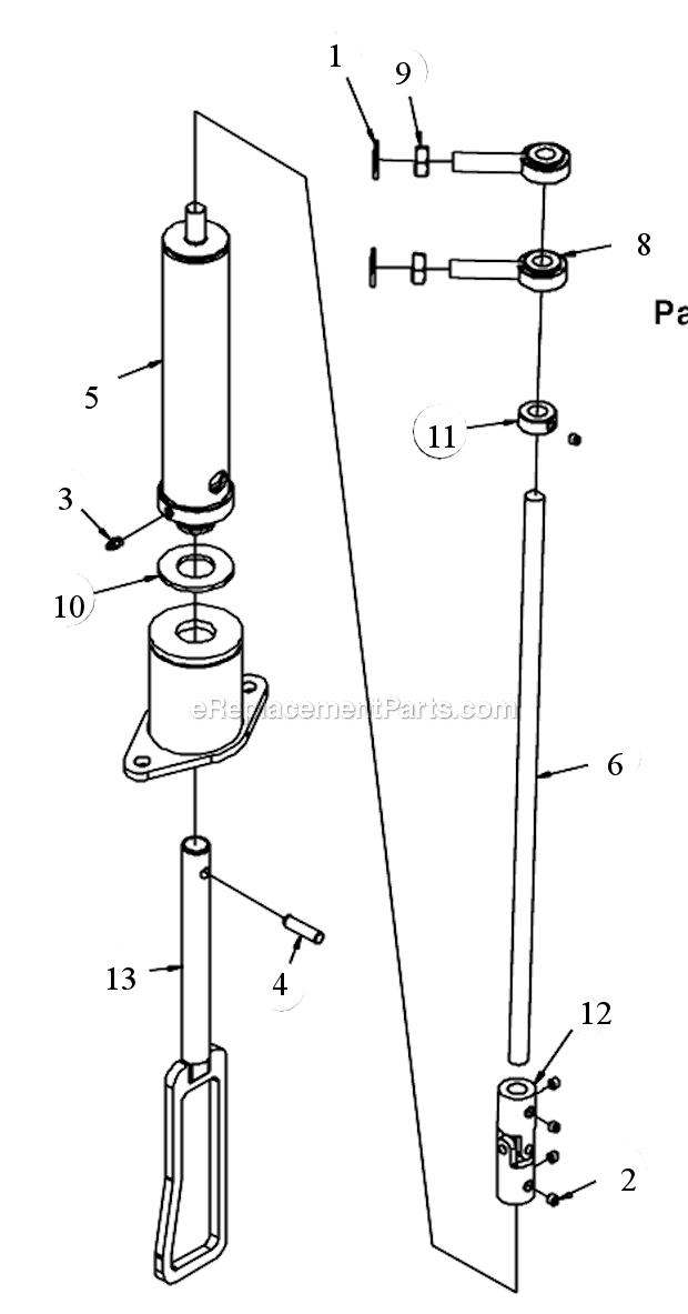 Page M Diagram and Parts List for MK-4036KB  MK Diamond Concrete Saw